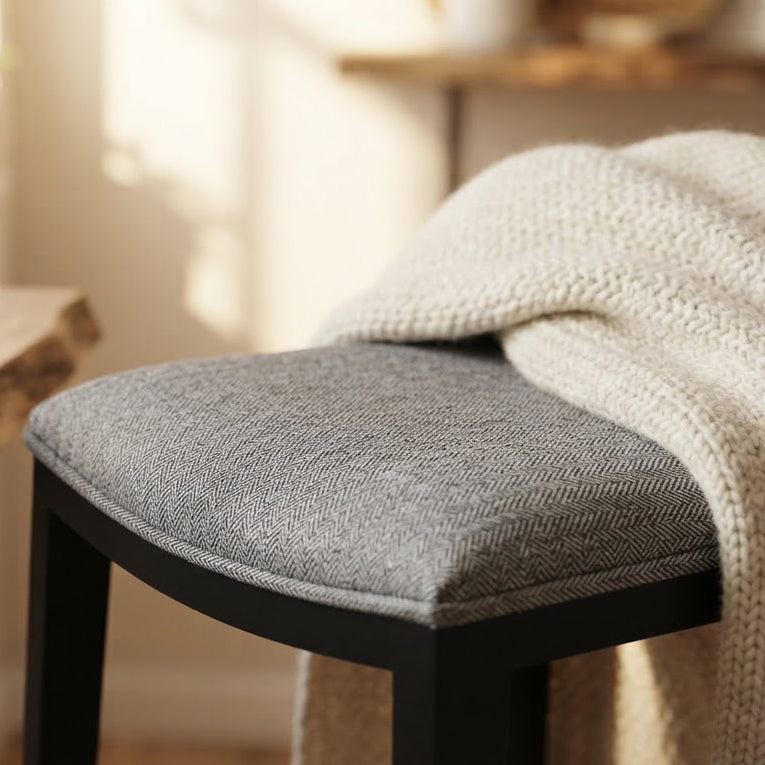 Kent Counter Stool With Fabric Upholstery Seat
