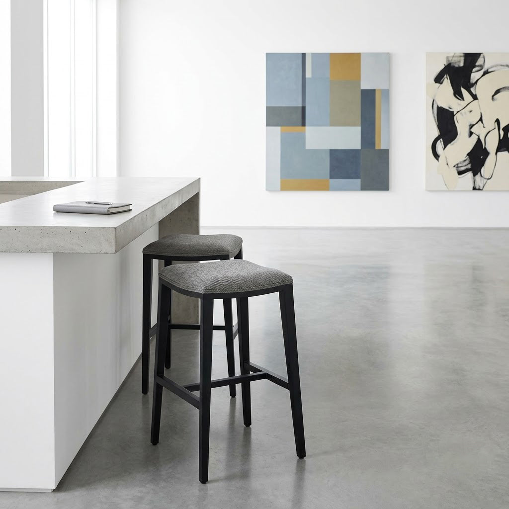 Kent Counter Stool With Fabric Upholstery Seat