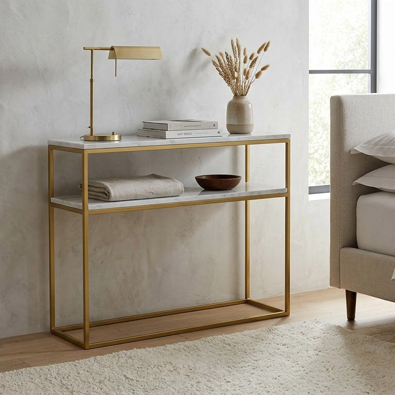Keywest Marble Top Console Table
