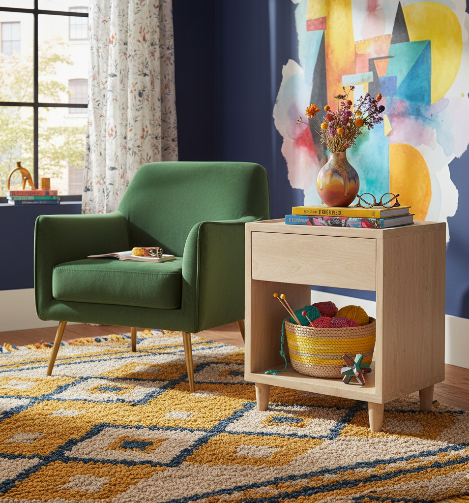 Kyoto Mango Wood Nightstand
