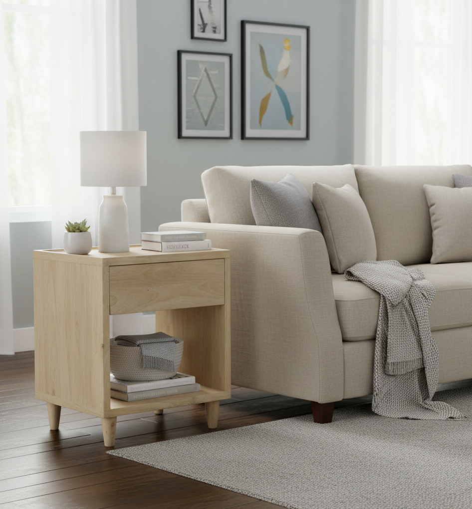 Kyoto Mango Wood Nightstand