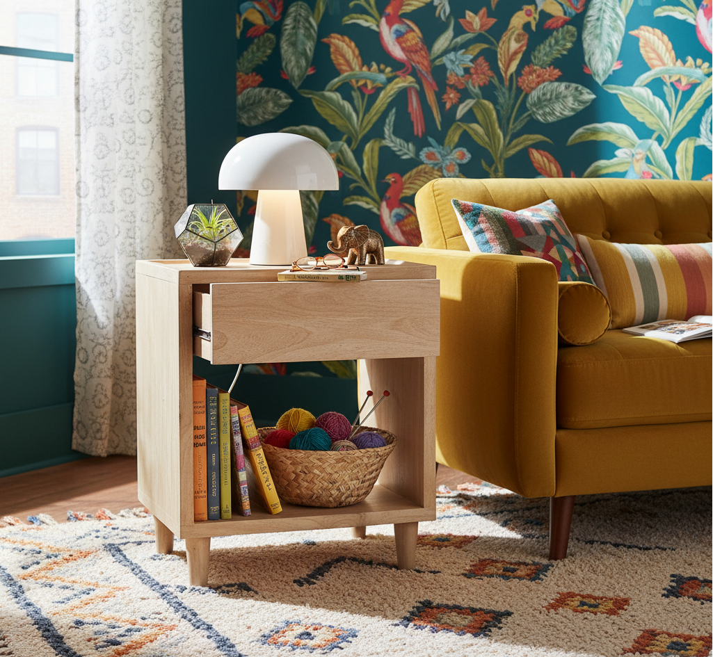 Kyoto Mango Wood Nightstand