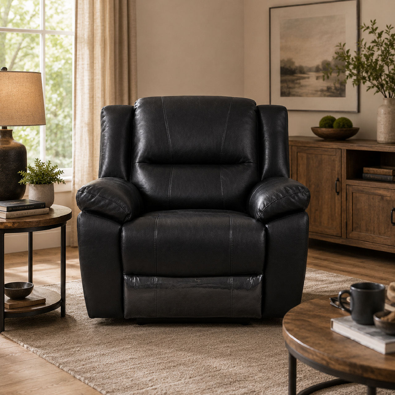 Las Vegas Leather Reclining Armchair
