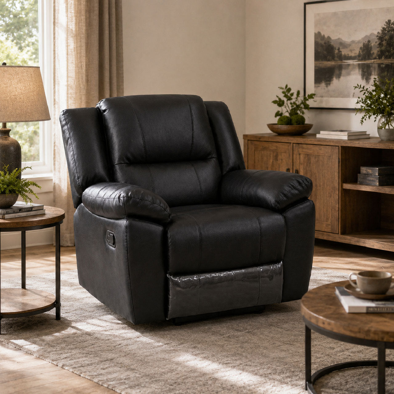 Las Vegas Leather Reclining Armchair