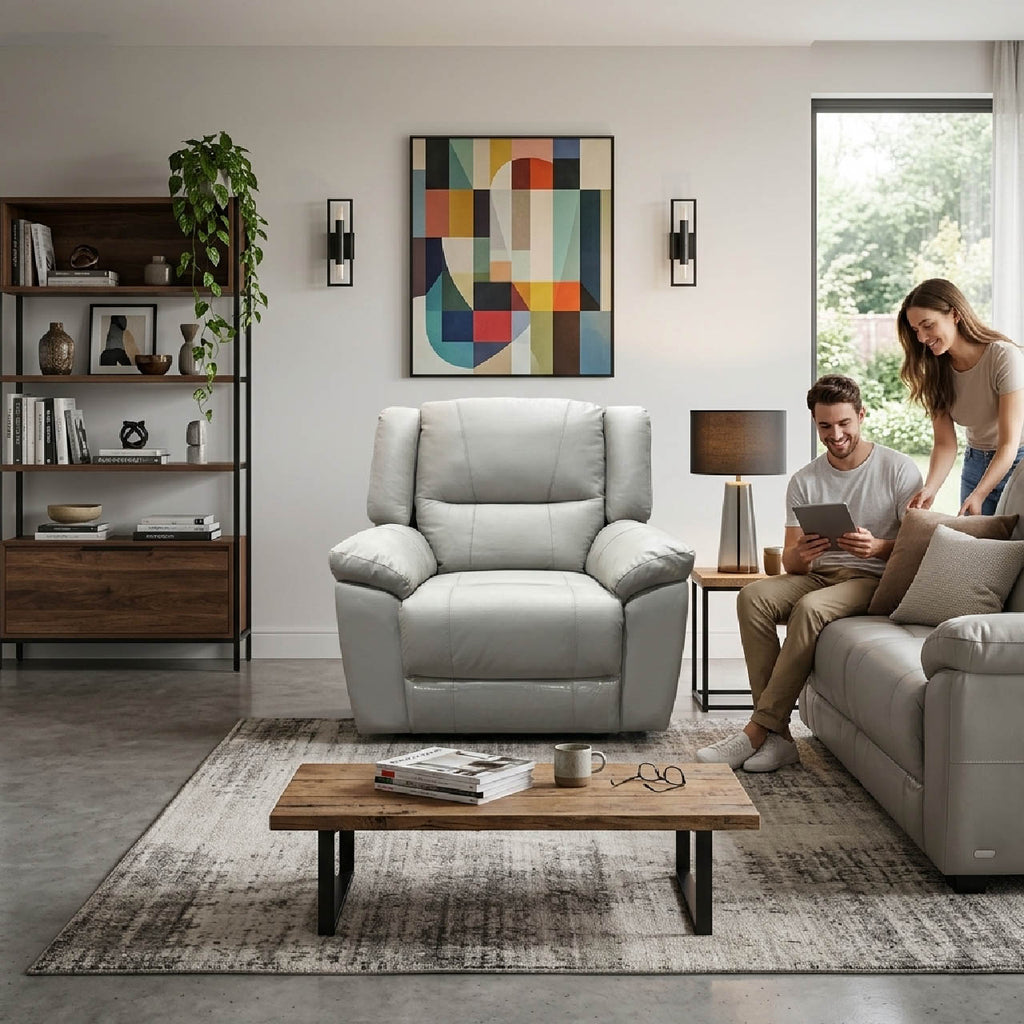 Las Vegas Leather Reclining Armchair