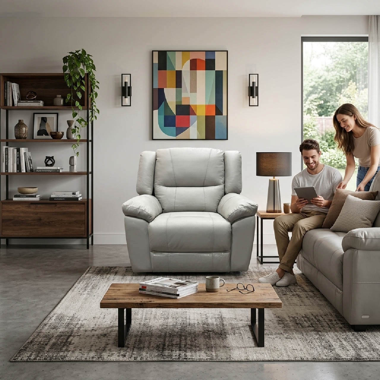 Las Vegas Leather Reclining Armchair