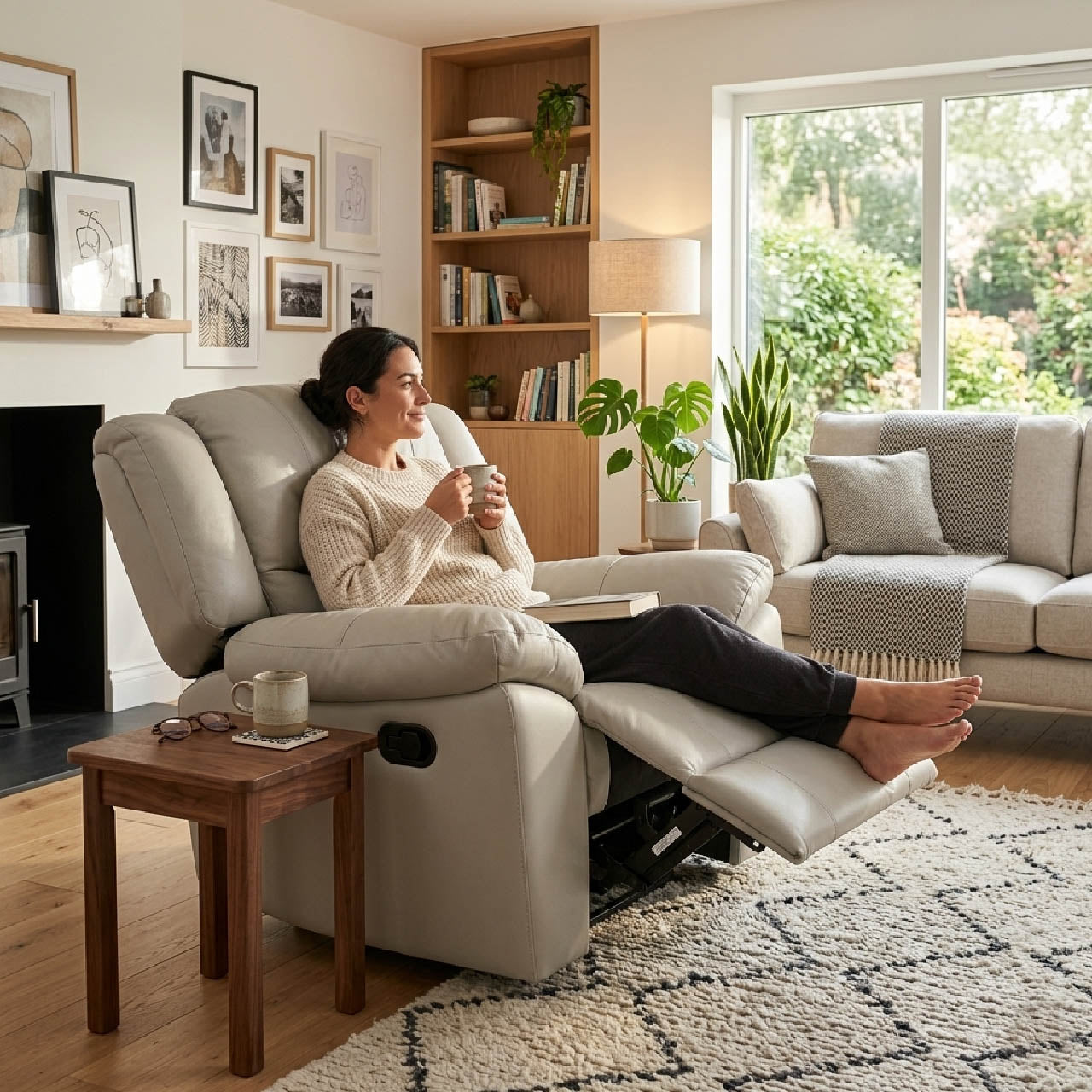 Las Vegas Leather Reclining Armchair