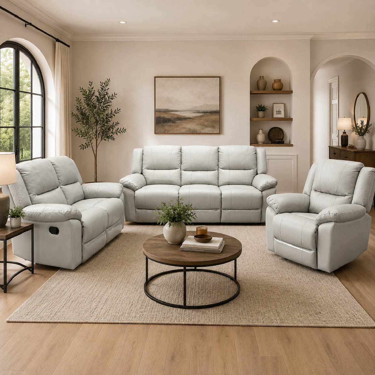 Las Vegas Leather Reclining Armchair