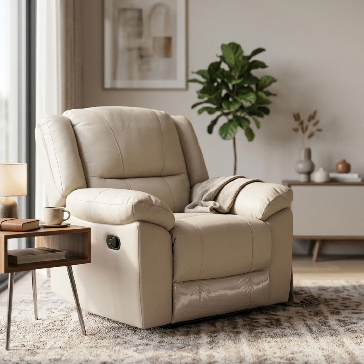 Las Vegas Leather Reclining Armchair