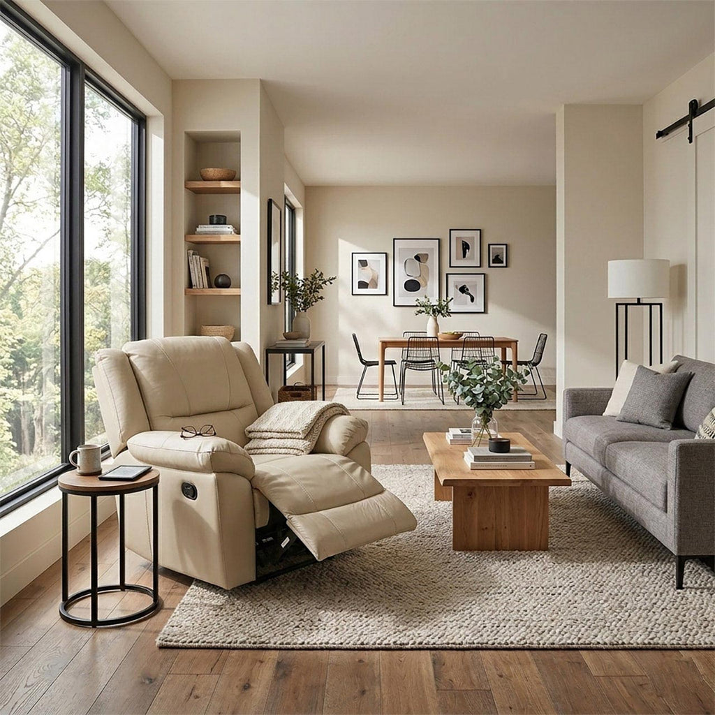 Las Vegas Leather Reclining Armchair