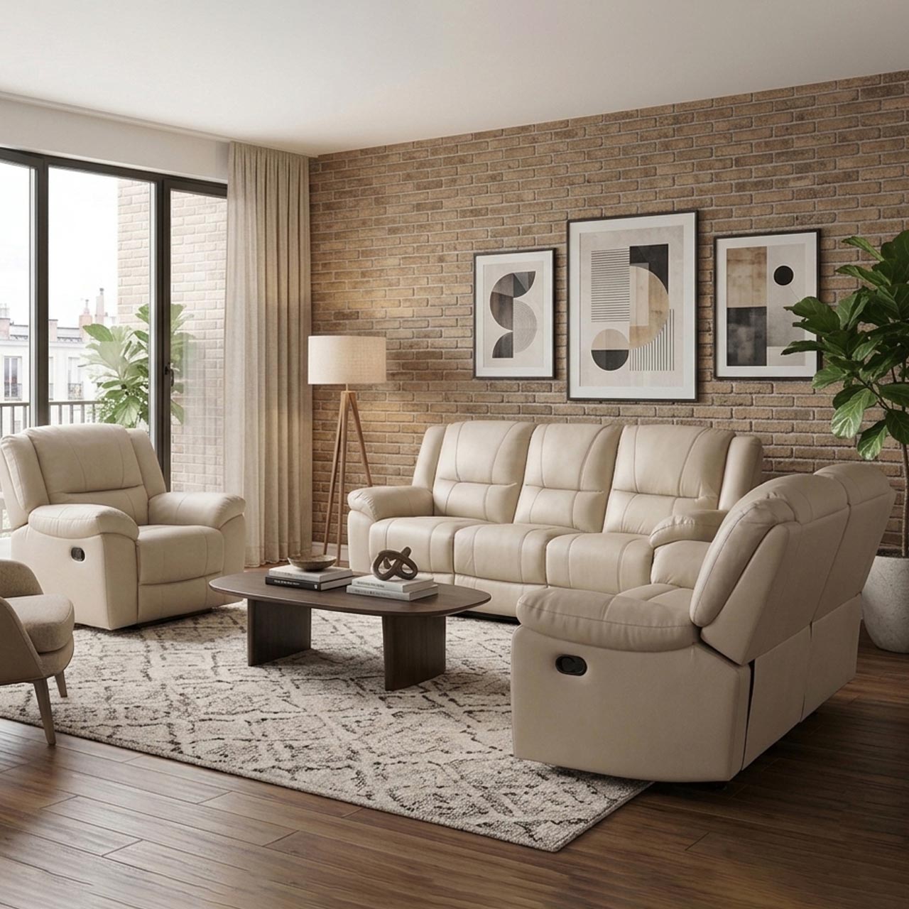 Las Vegas Leather Reclining Armchair