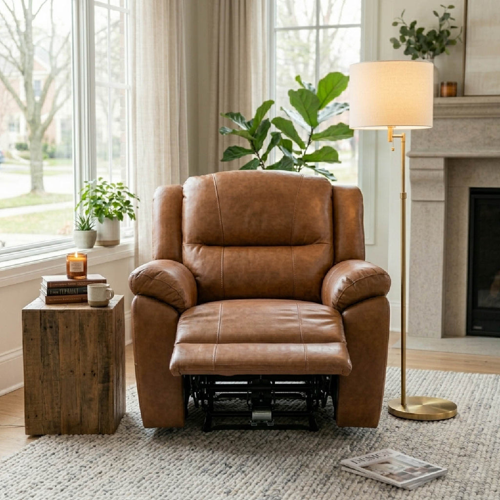 Las Vegas Leather Reclining Armchair