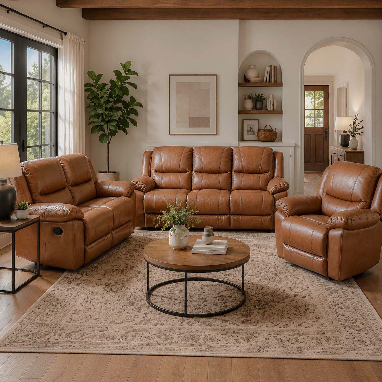 Las Vegas Leather Reclining Armchair