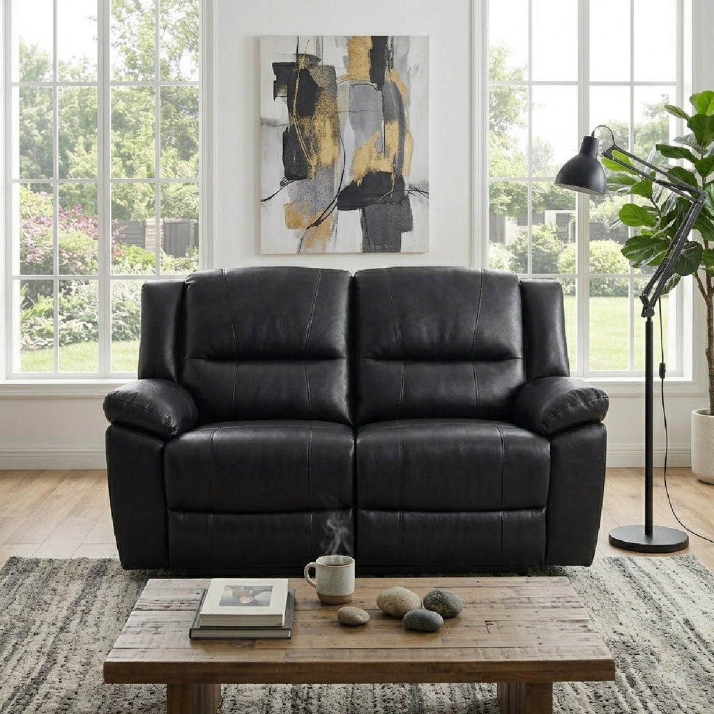 Las Vegas Leather Reclining Loveseat