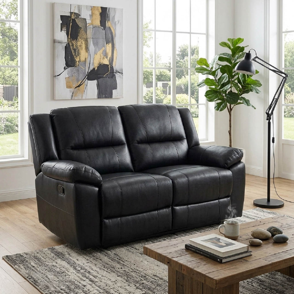 Las Vegas Leather Reclining Loveseat