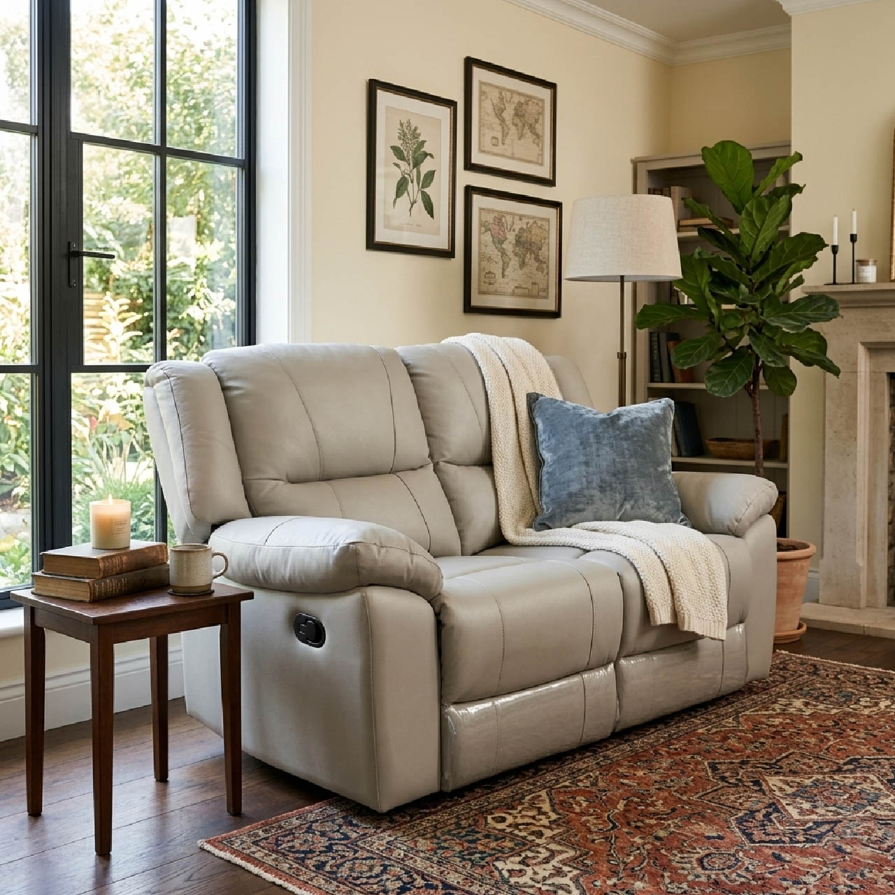 Las Vegas Leather Reclining Loveseat