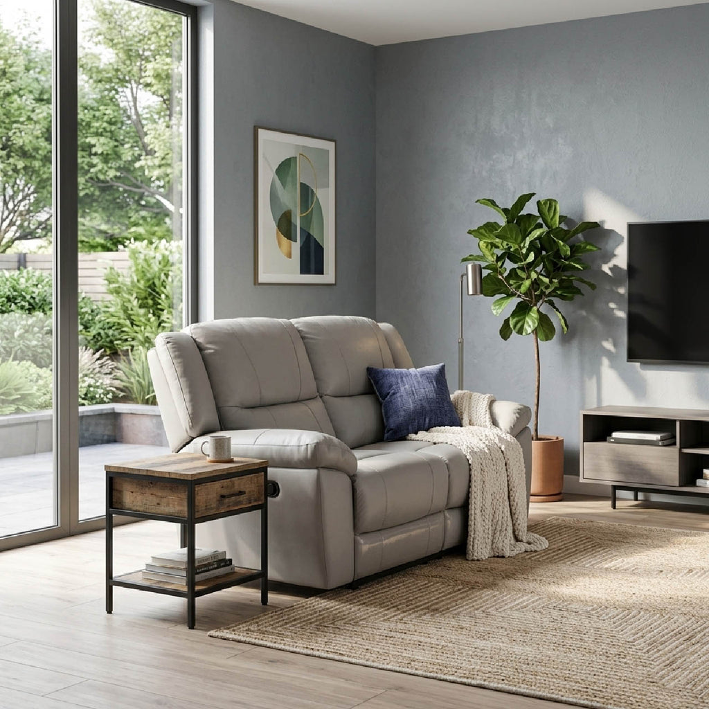 Las Vegas Leather Reclining Loveseat