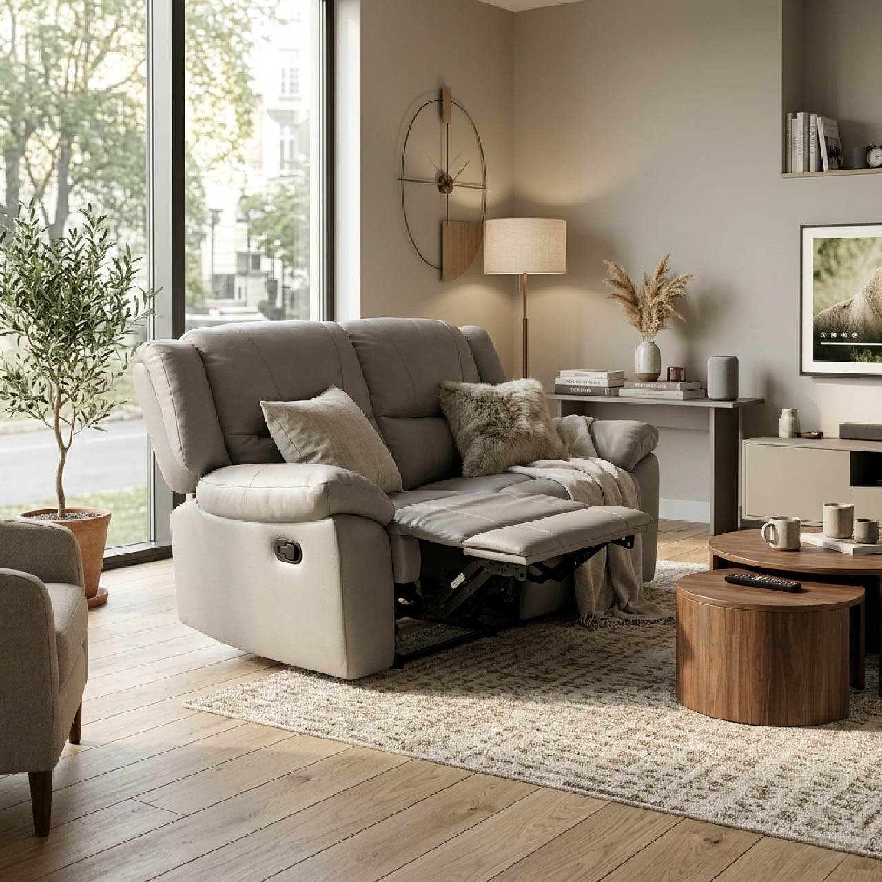 Las Vegas Leather Reclining Loveseat