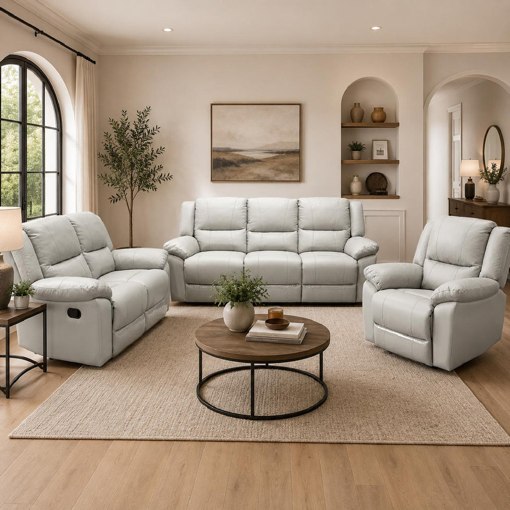 Las Vegas Leather Reclining Loveseat