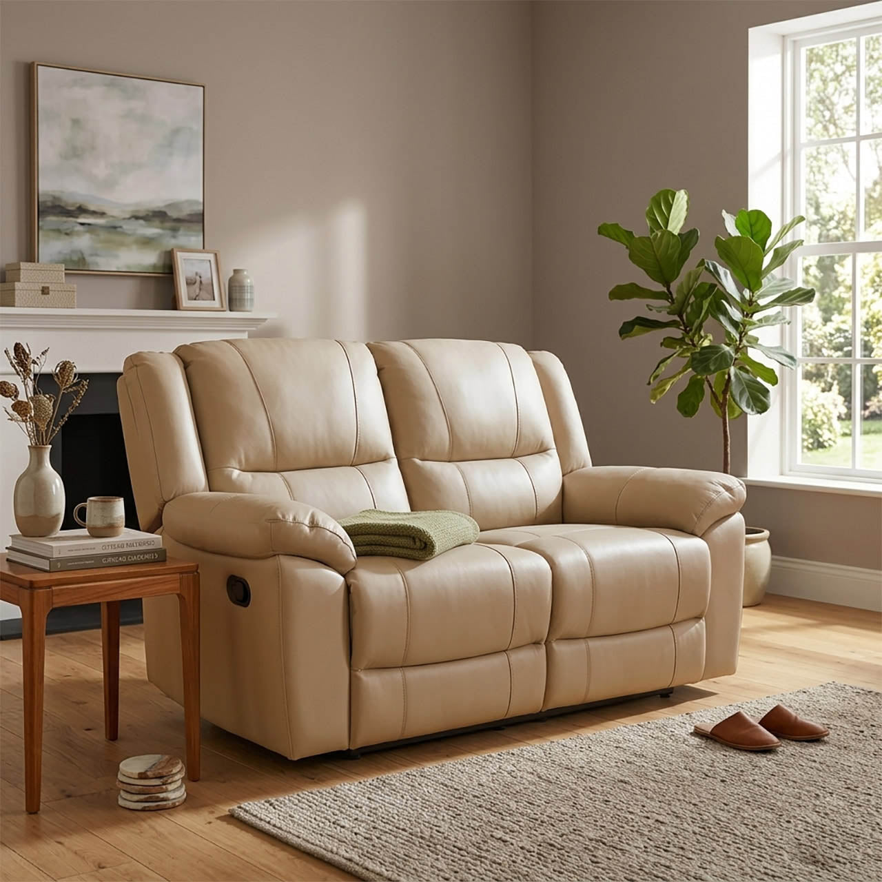 Las Vegas Leather Reclining Loveseat