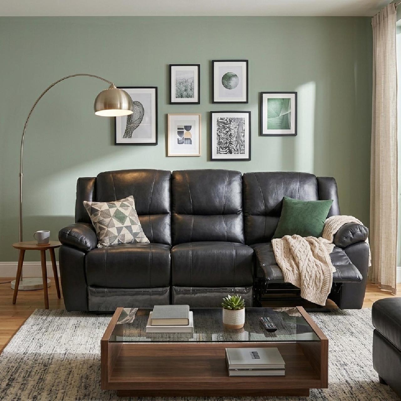 Las Vegas Leather Reclining Sofa
