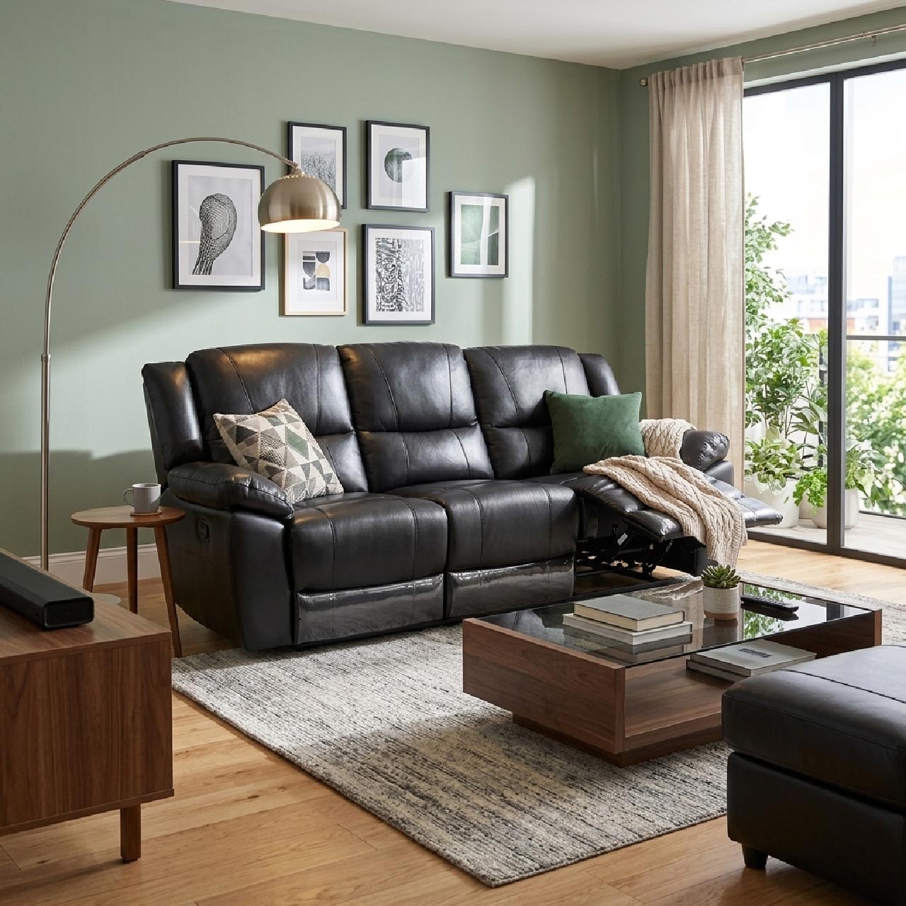 Las Vegas Leather Reclining Sofa