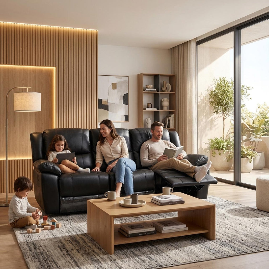 Las Vegas Leather Reclining Sofa