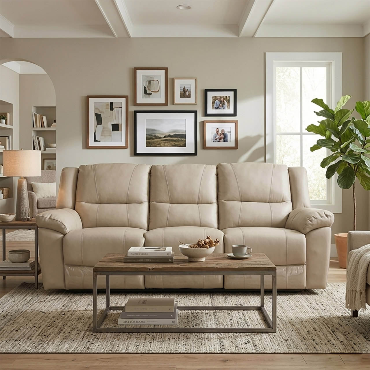 Las Vegas Leather Reclining Sofa