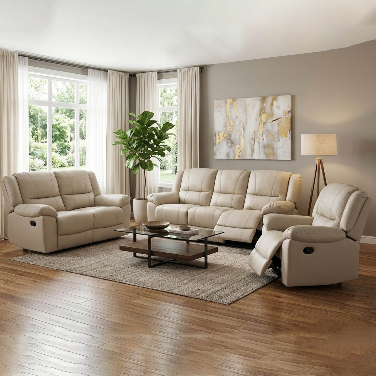 Las Vegas Leather Reclining Sofa