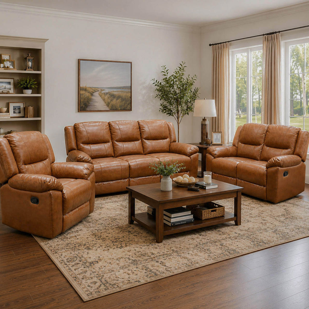 Las Vegas Leather Reclining Sofa