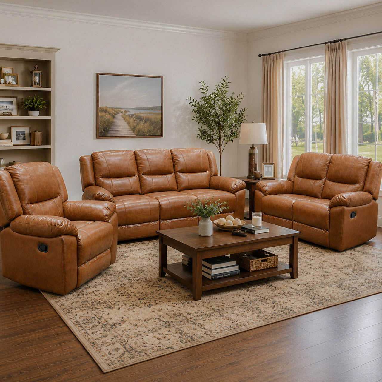 Las Vegas Leather Reclining Sofa