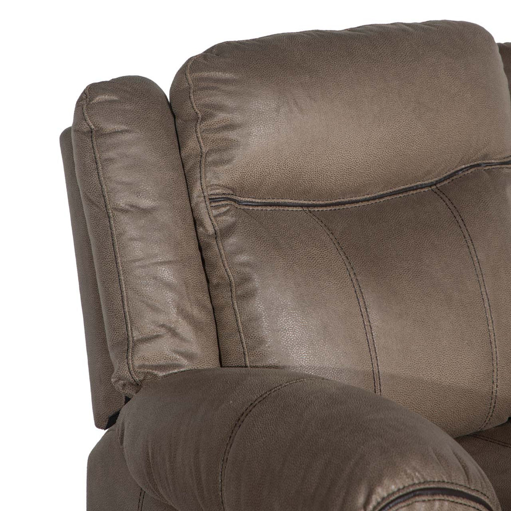 Lisboa Fabric Recliner and Rocking Arm Chair - Brown