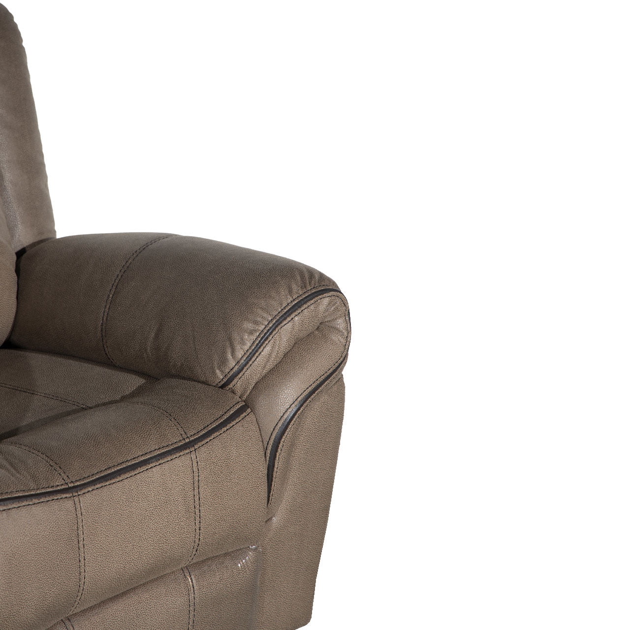 Lisboa Fabric Recliner and Rocking Arm Chair - Brown