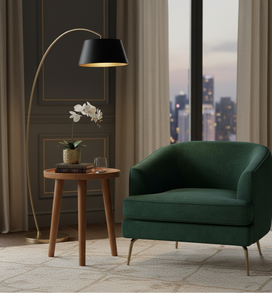 Madera Mango Wood Round Side Table