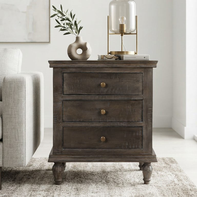 Maison Mango Wood Closed Night Stand Salvage