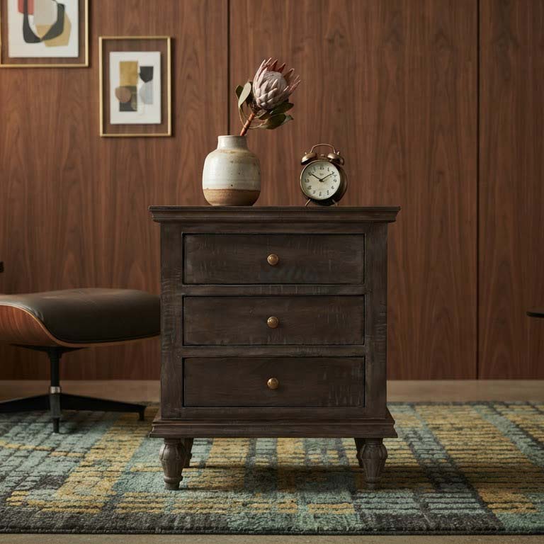 Maison Mango Wood Closed Night Stand Salvage