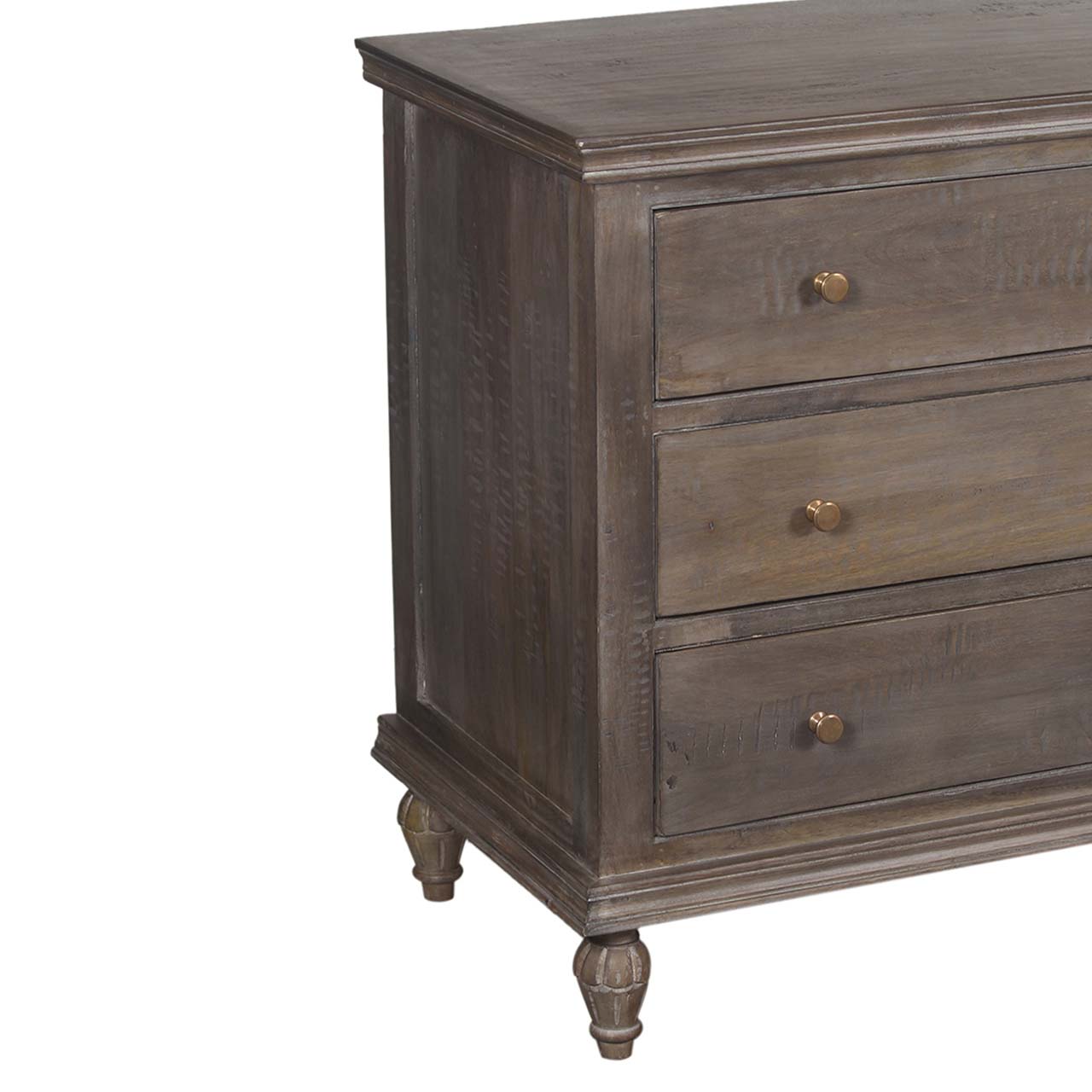Maison Mango Wood 3 Drawer Night Stand Salvage