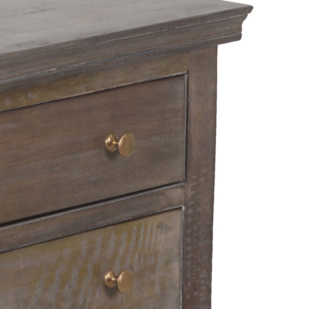 Maison Mango Wood 3 Drawer Night Stand Salvage