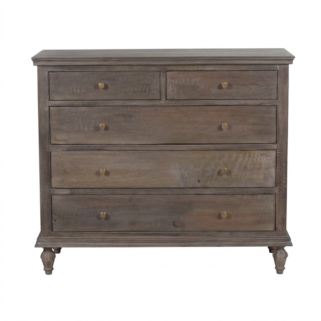 Maison Mango Wood 5 Drawer Chest Salvage