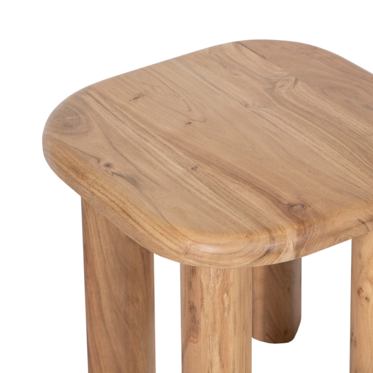 Mancora Acacia Wood Round Side Table