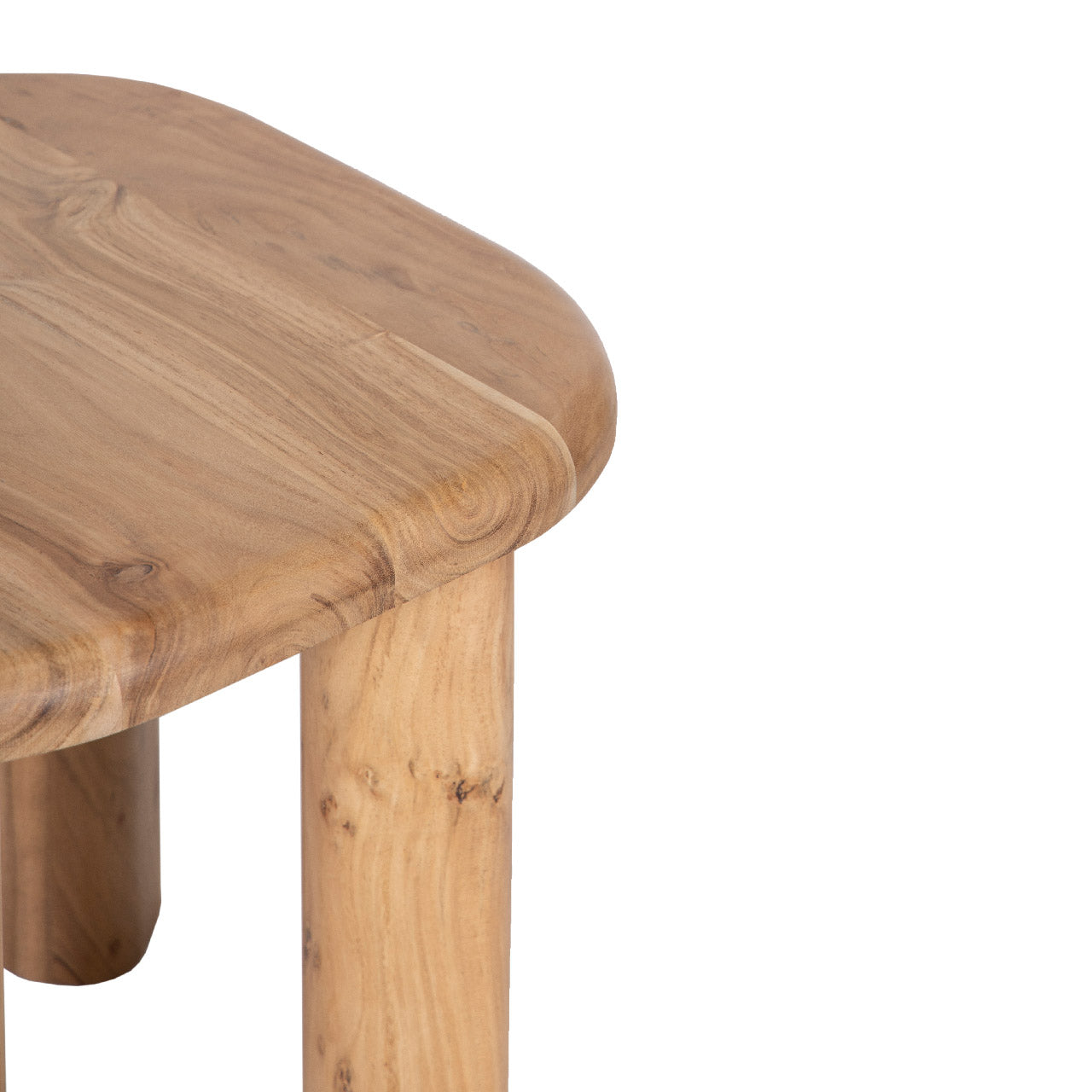 Mancora Acacia Wood Round Side Table