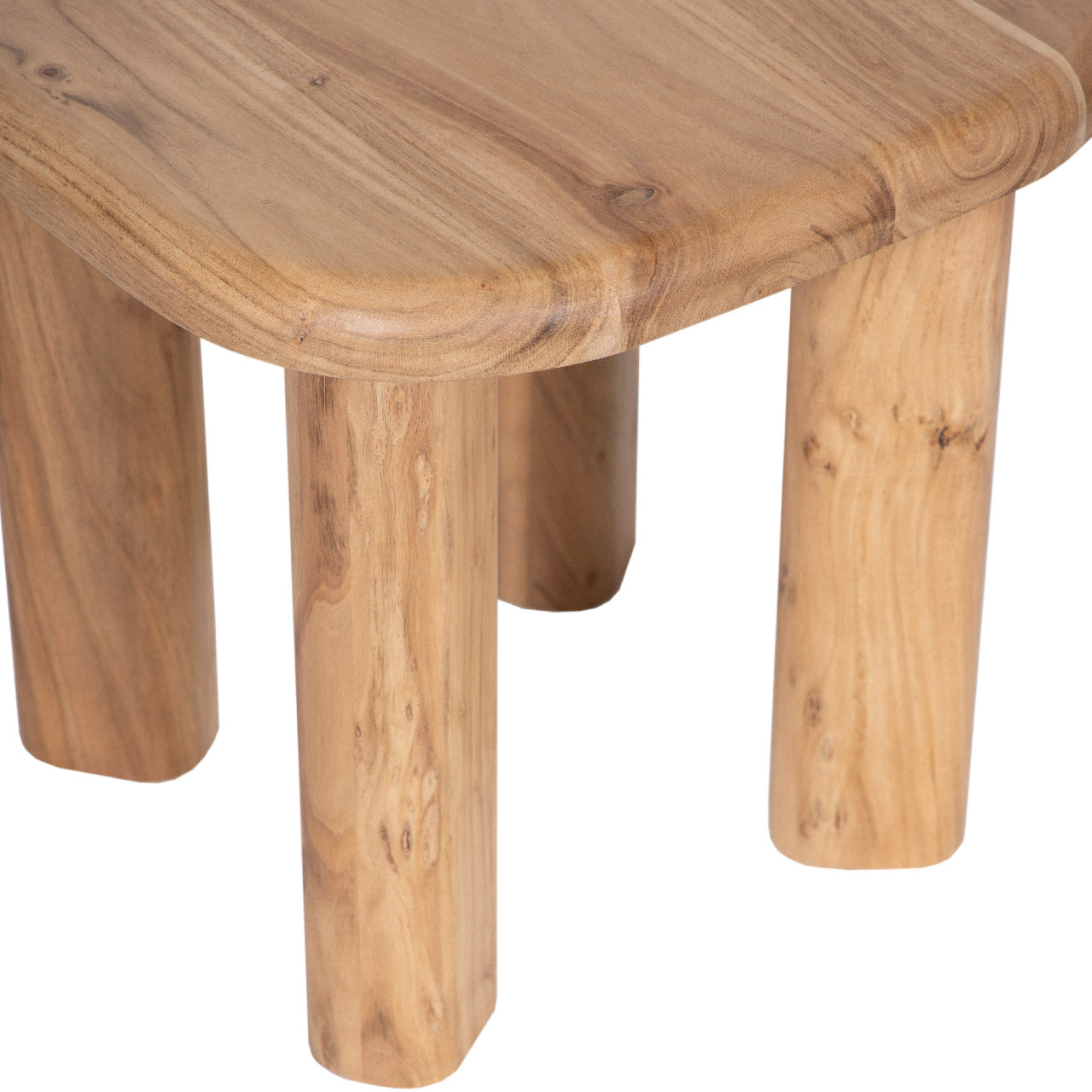 Mancora Acacia Wood Round Side Table