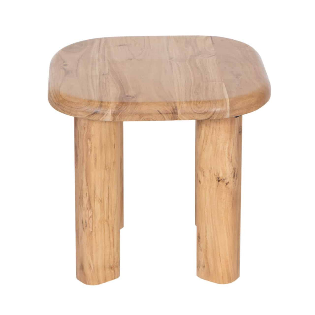 Mancora Acacia Wood Round Side Table