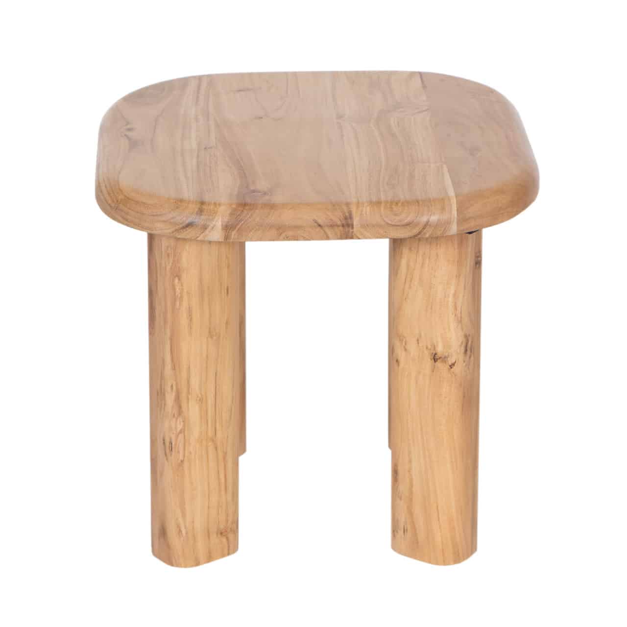 Mancora Acacia Wood Round Side Table