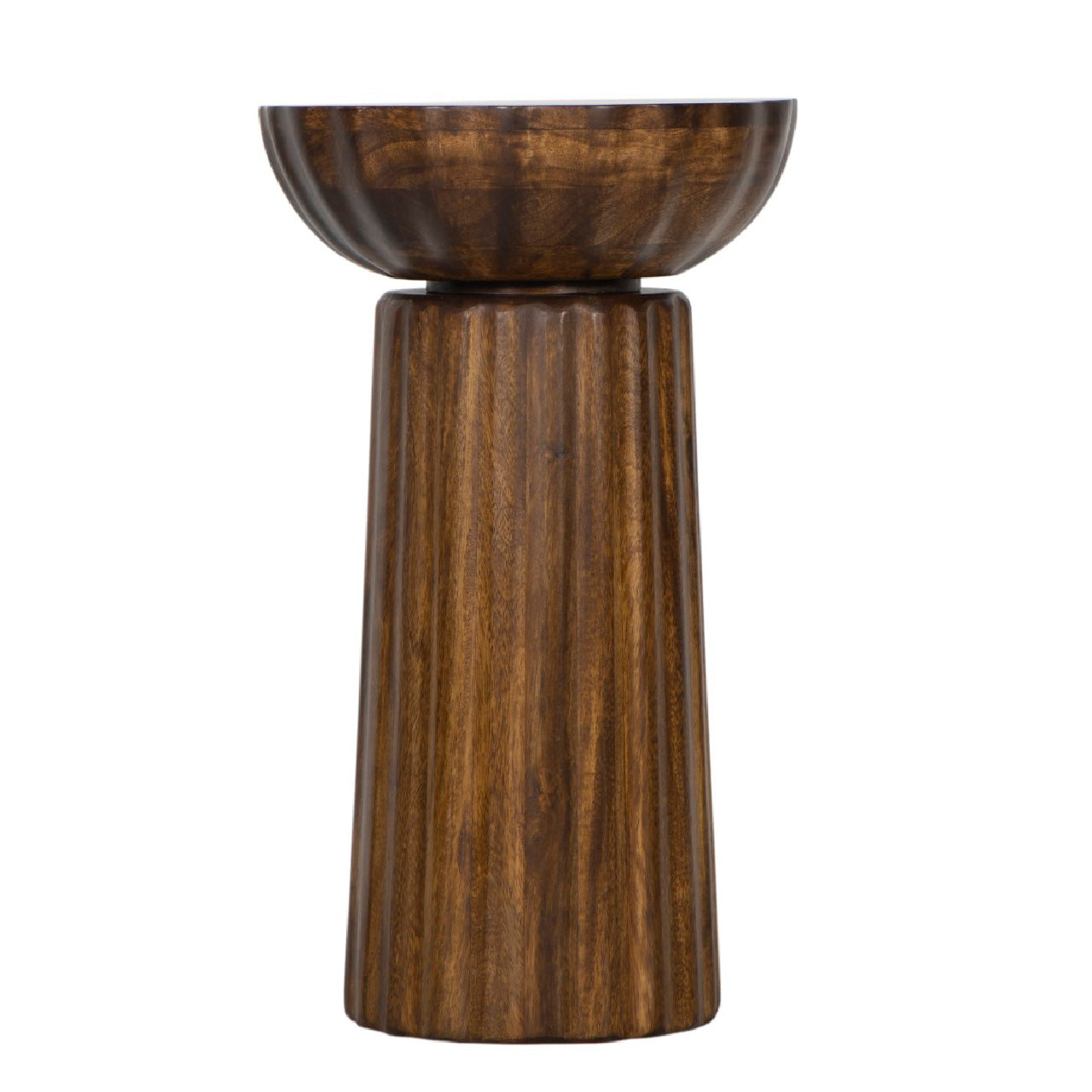 Mango Wood Round Side Table