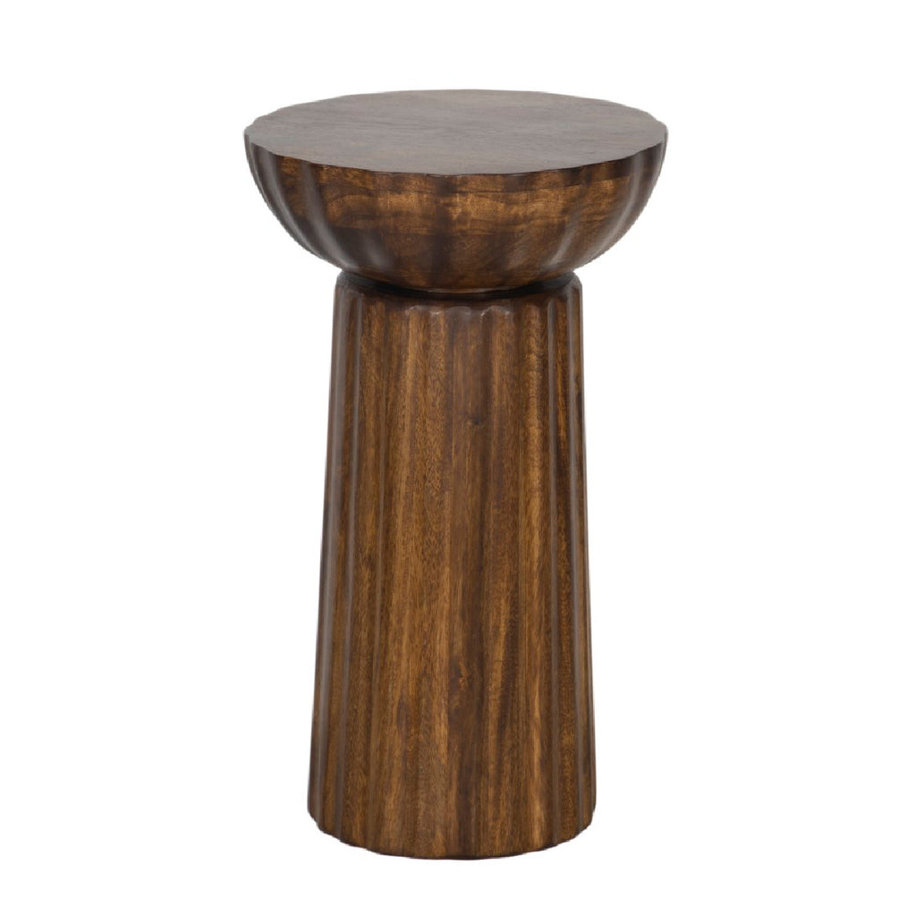 Mango Wood Round Side Table