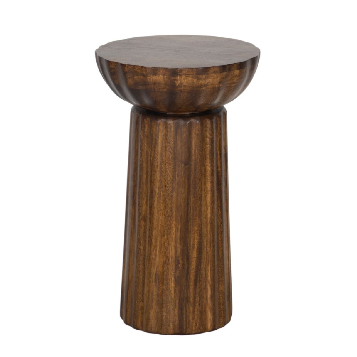 Mango Wood Round Side Table