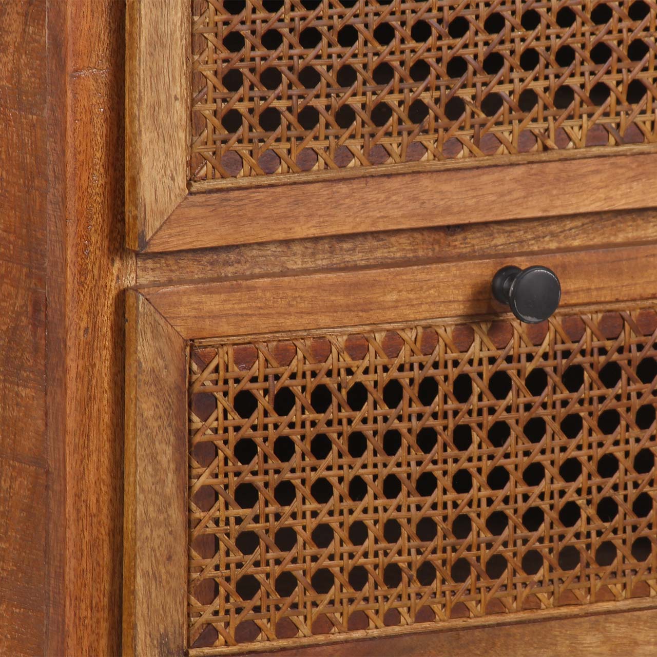 Marisol Acacia Wood 6 Drawer Chest Cognac Finish