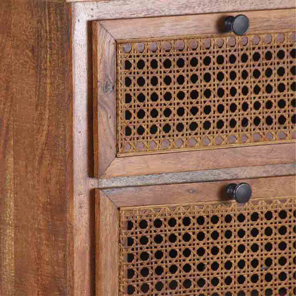 Marisol Acacia Wood 6 Drawer Chest Cognac Finish