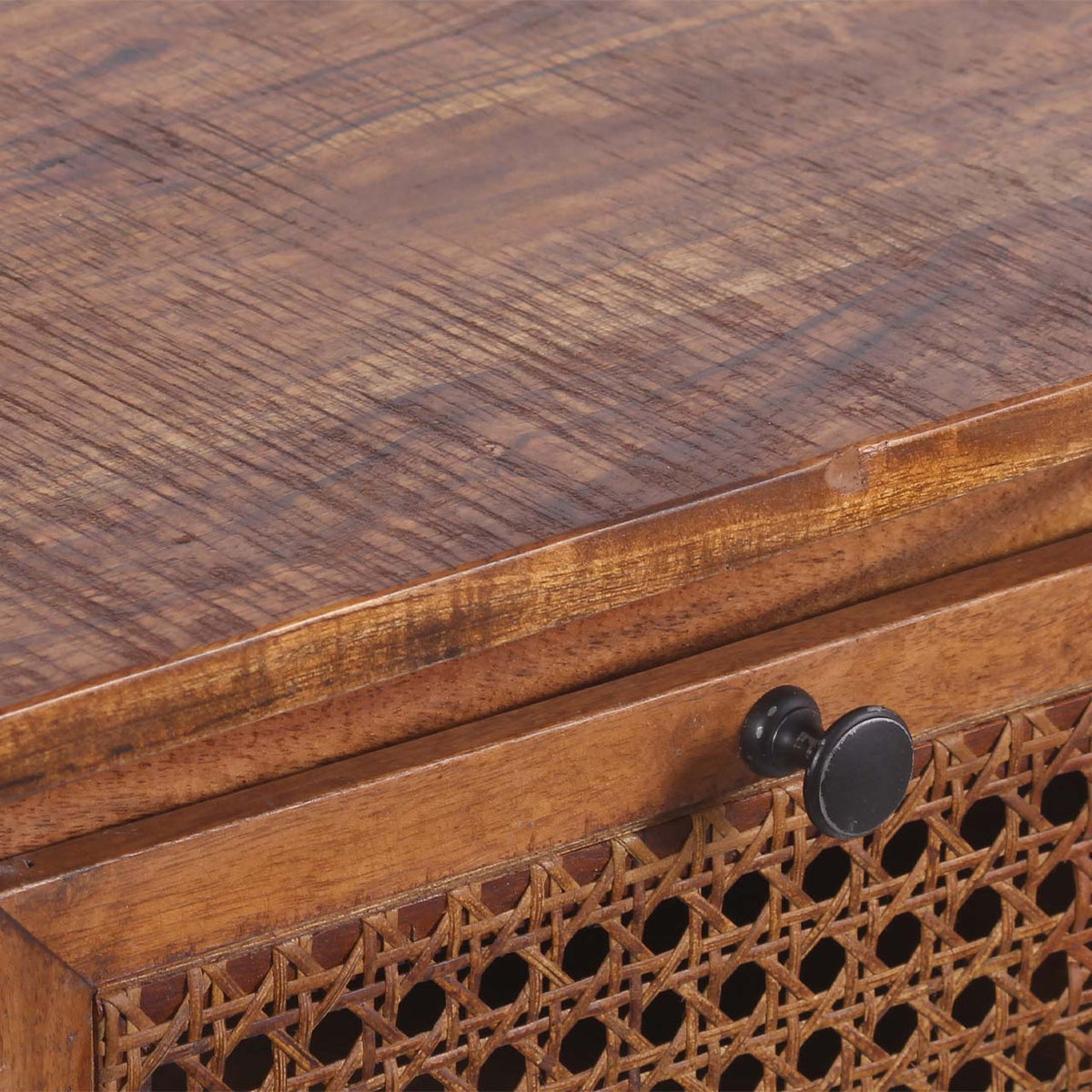 Marisol Acacia Wood 8 Drawer Chest Cognac Finish